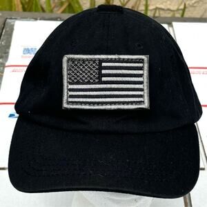 Black American Flag Men's Hat